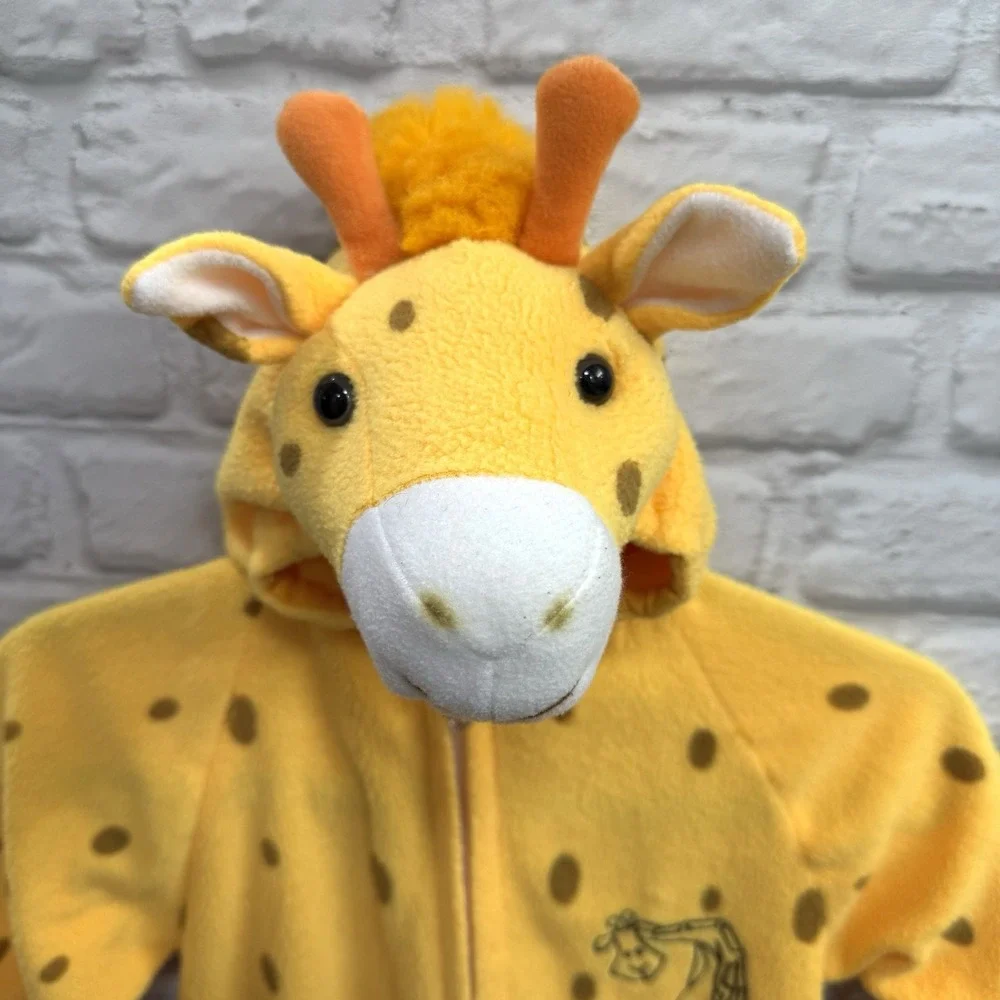 Kids‎ Giraffe Halloween Costume 3T-4T Halloween Fleece Bodysuit Warm Ships Fast